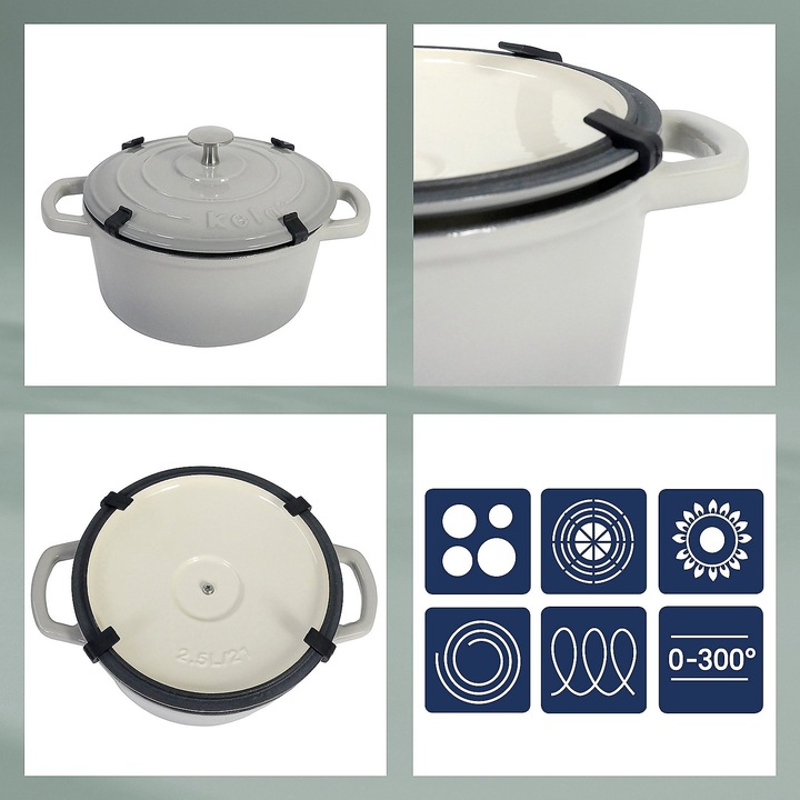 Actual product image Kela Calido (36 cm, Casserole + Stewpot, Cast iron, Enamel)