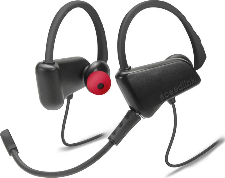 Produktbild Speedlink JUZAR Headset Ear-hook, In-ear connector Black, Red (Kabelgebunden)