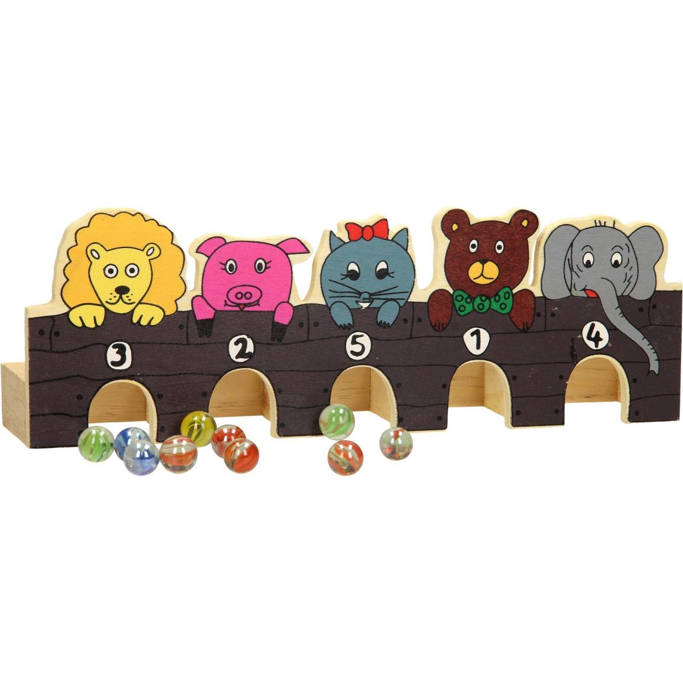 Playwood Murmeln Spiel Wilde Tiere