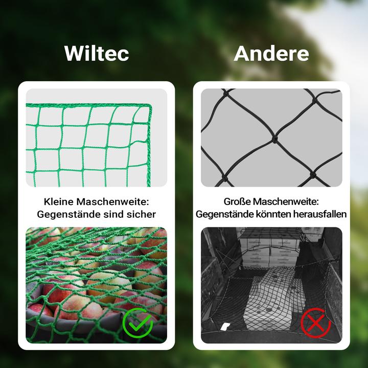 Actual product image Wiltec Car Trailer Safety Net 5x3m for Securing Luggage and Cargo on Trailers and Pickup Trucks