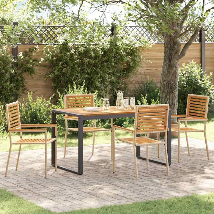 Produktbild vidaXL Garten Essgruppe (140 x 80 x 75 cm)