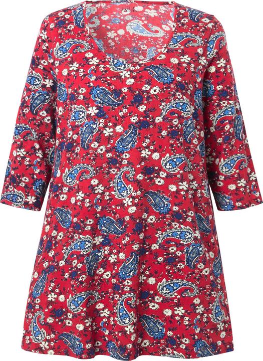 Immagine prodotto Ulla Popken Maglia dal taglio lungo e svasato con scollo a girocollo e maniche a 3/4 (42, 44)