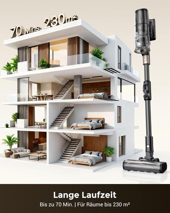 Image du produit Proscenic P20 Akku-Staubsauger mit Wischfunktion