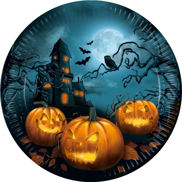 Produktbild Fasnacht Teller Halloween (8 x)