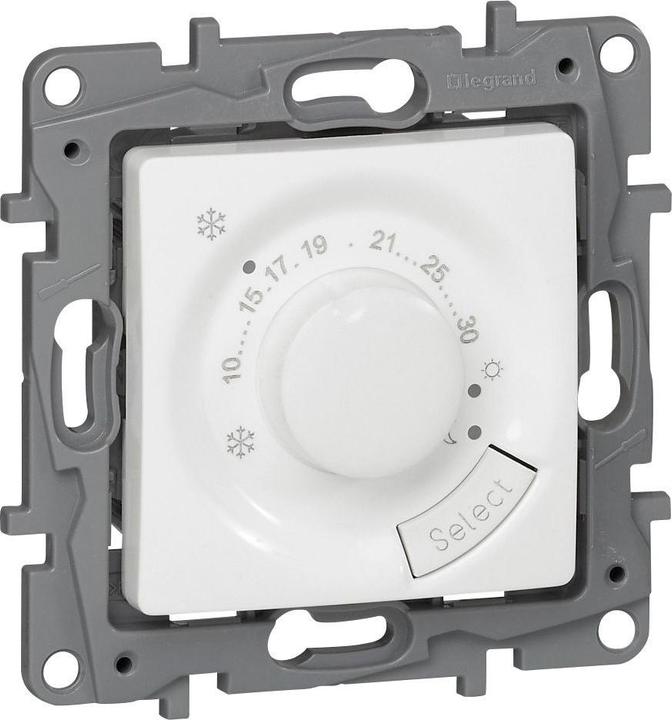 Produktbild Legrand 664787 Thermostat 7-30°C Schliesserkontakt 8A