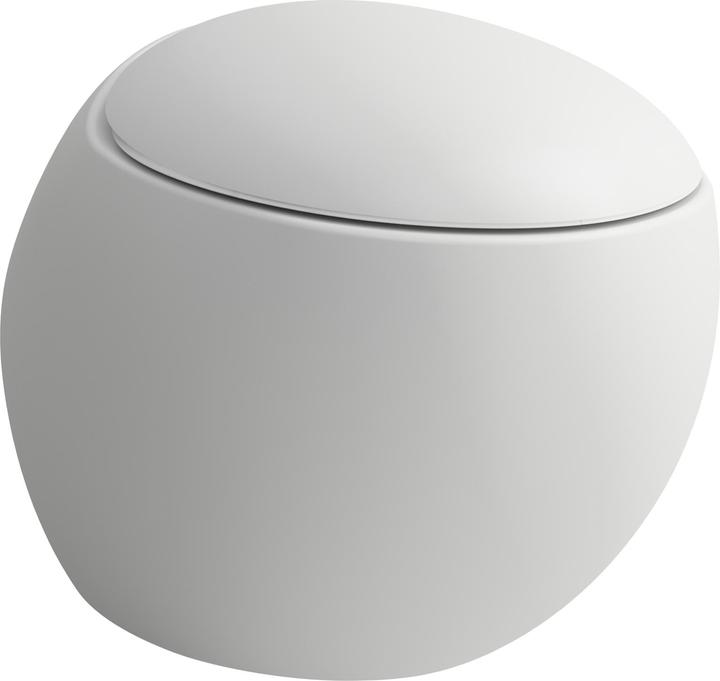 Actual product image Laufen Alessi one wall-mounted toilet, low flush, rimless, 585x390, incl. mounting kit, H820971