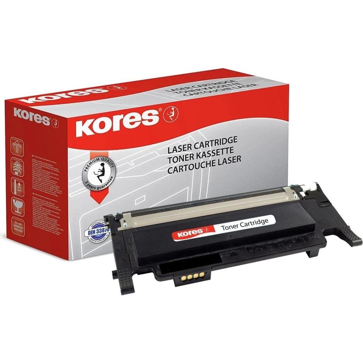 Kores, Toner, Toner für SAMSUNG CLP-320/CLP-325 schwarz Kapazitaet ca. 1.500 Seiten mit Chip - (BK)