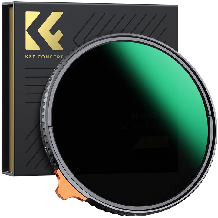 Image du produit K&F Concept Filtre pour objectif 67MM ND2-ND400 variable (1-9 Stops) 28 couches vertes multicouches HD