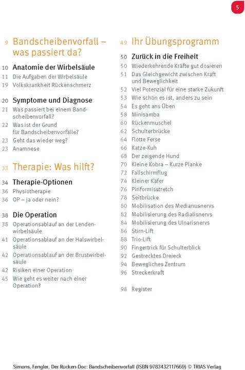 Produktbild Der Rücken-Doc: Bandscheibenvorfall (Deutsch, Arndt Fengler, Patrick Simons, 2023)