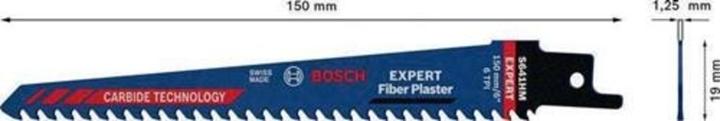 Produktbild Bosch Professional Zubehör EXPERT ‘Fiber Plaster’ S 641 HM Säbelsägeblatt, 1 Stück