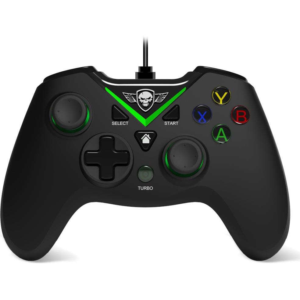 Spirit Of Gamer Manette Di Gioco Pgx Per Xbox One (Noir/Vert) (Xbox One X), Controller gaming, Multicolore