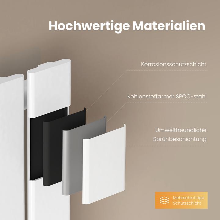 Produktbild Emke Heizkörper, Flachheizkörper mit Zentralanschluss, Weiss 63x84cm 618W Einlagig (618 W)