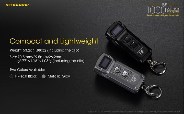 Produktbild Nitecore TUP - grau (7.03 cm, 1000 lm)
