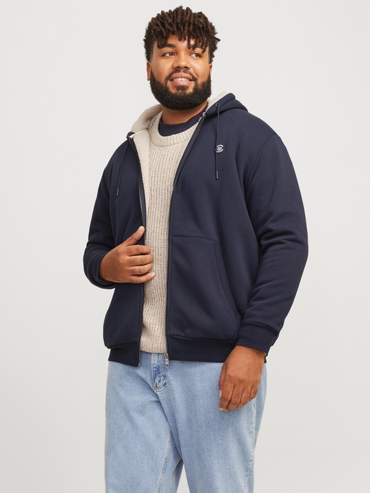 Produktbild Jack & Jones Plus Einfarbig Kapuzenjacke Kapuzenjacke (6XL)