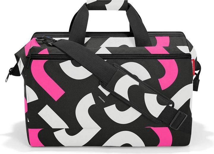Actual product image reisenthel Allrounder L Pocket Bold Signature pink - Versatile doctor's bag for travel, work and (Case)