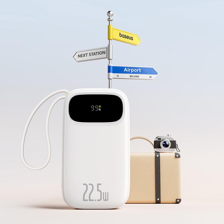 Immagine prodotto Baseus Powerbank EnerFill FC31 20000mAh Biały (20000 mAh, 22.50 W, 73 Wh)