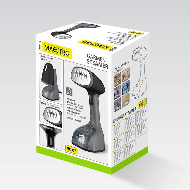 Actual product image Maestro Parownica do ubrań 1500W MR-357 (1500 W, 18 g/min)
