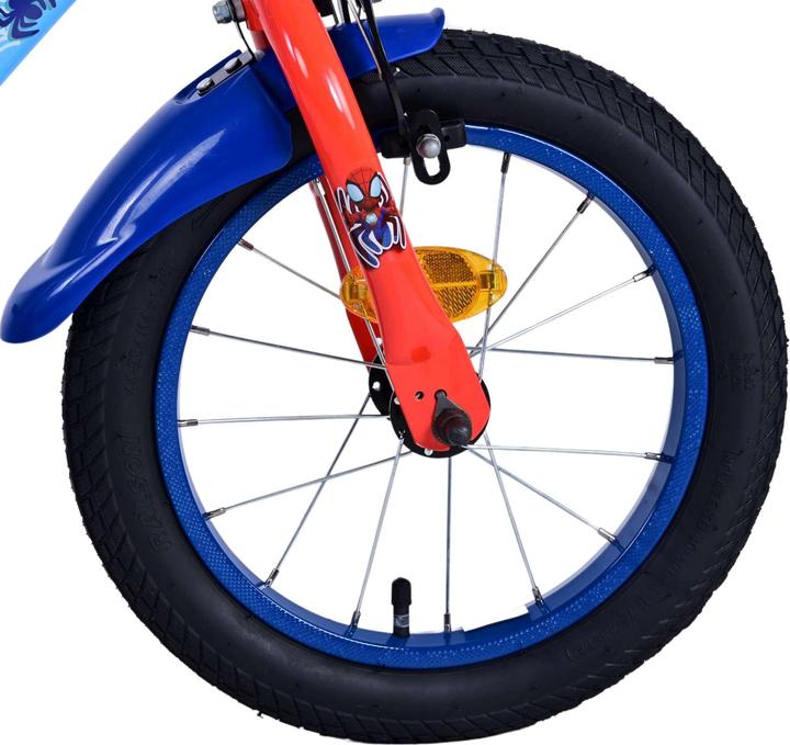 Spiderman Spider-Man 14 Zoll Kinderfahrrad Blau - Sicherheit, Komfort und langanhaltende Freude! (14")