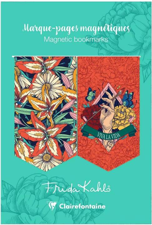 Actual product image Clairefontaine Frida Kahlo, Set of 2 bookmarks 7,5x4 cm