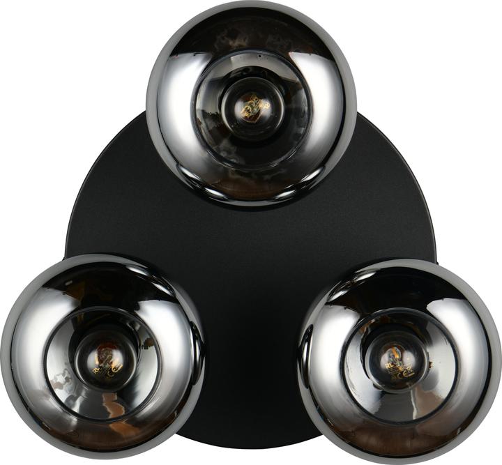 Image du produit Reality R66643054 Divina E14 Deckenleuchte 3-fach ⌀39cm Rauchfarbig (E14)