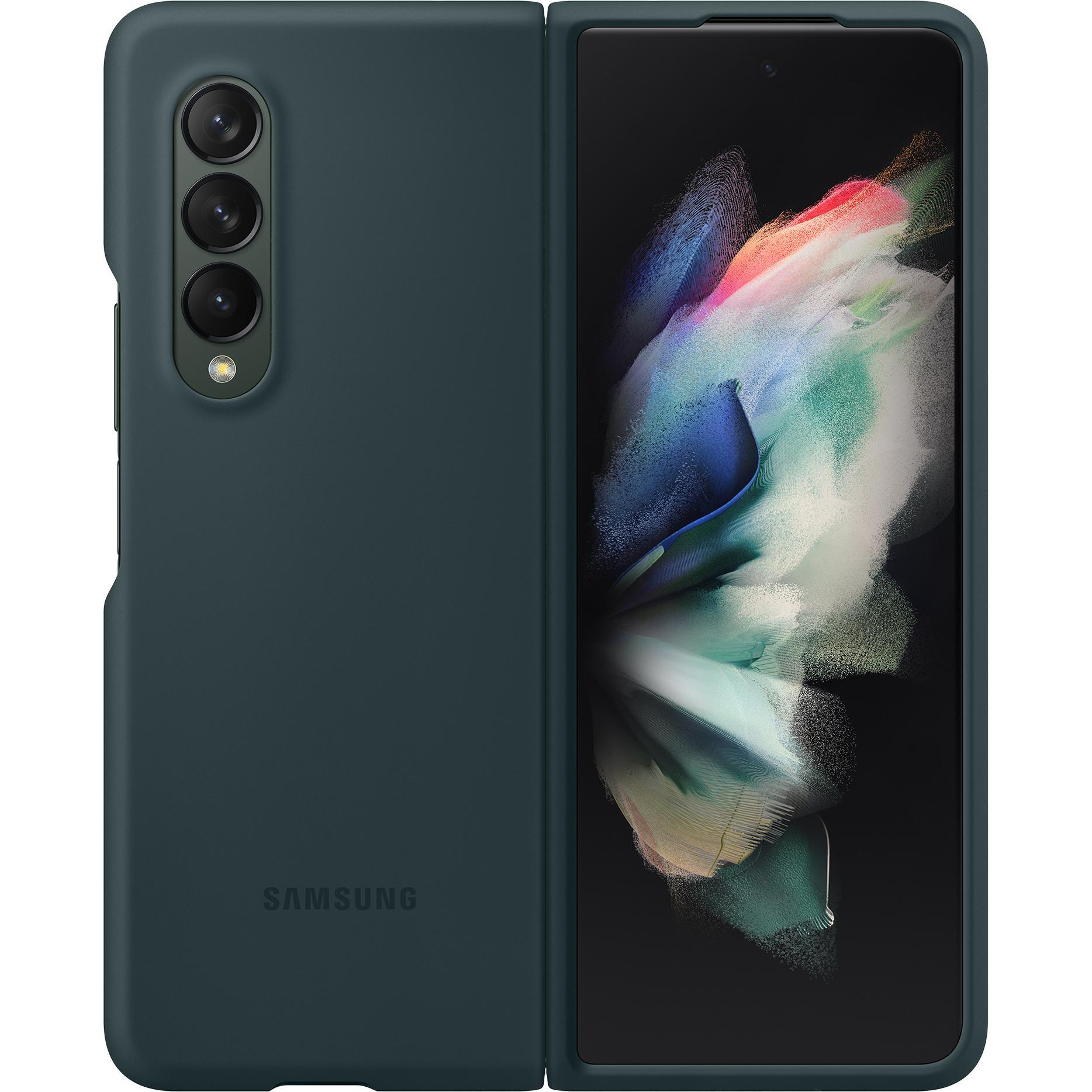 Thumbnail - Samsung Silicone Cover (Samsung Galaxy Z Fold3), Smartphone Hülle, Grün