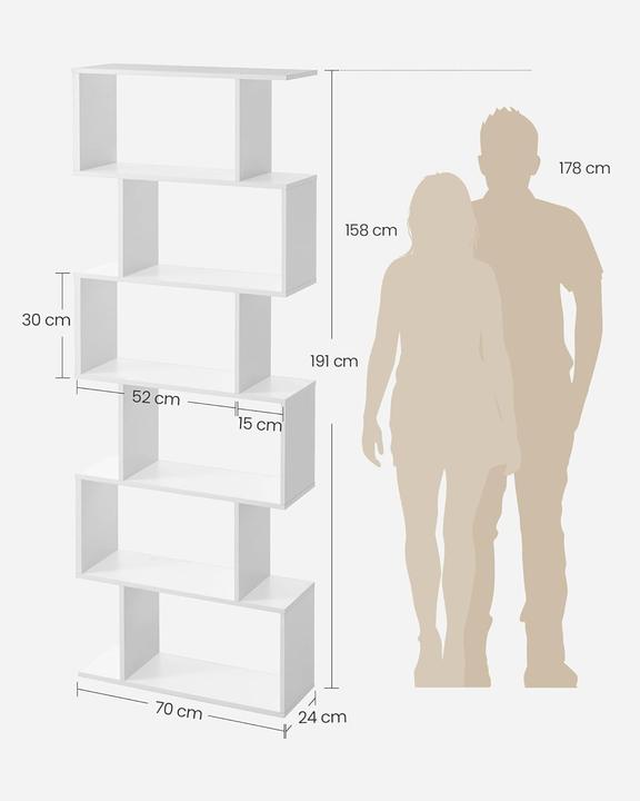 Actual product image Vasagle Shake (70 x 24 x 190.5 cm)