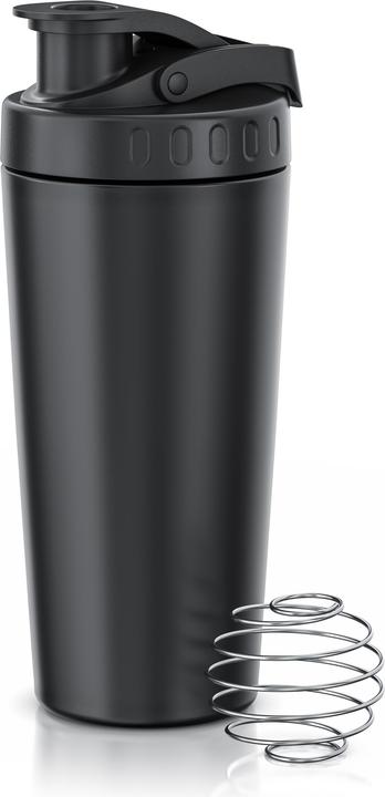 Actual product image Arendo Protein Shaker Edelstahl 750 ml, Eiweissshaker, verschliessbar, spülmaschinengeeignet, BPA-frei (0.75 l)