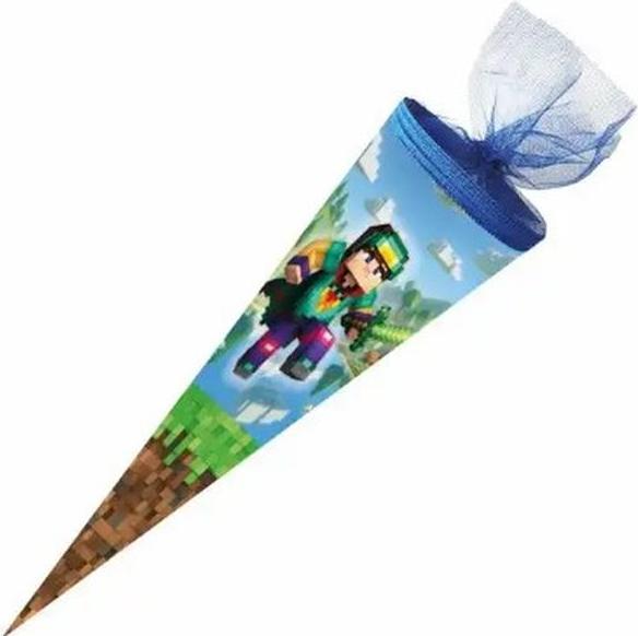 Idena Nestler Schultüte Blockscape 50cm mit Tüllverschluss (50 cm)