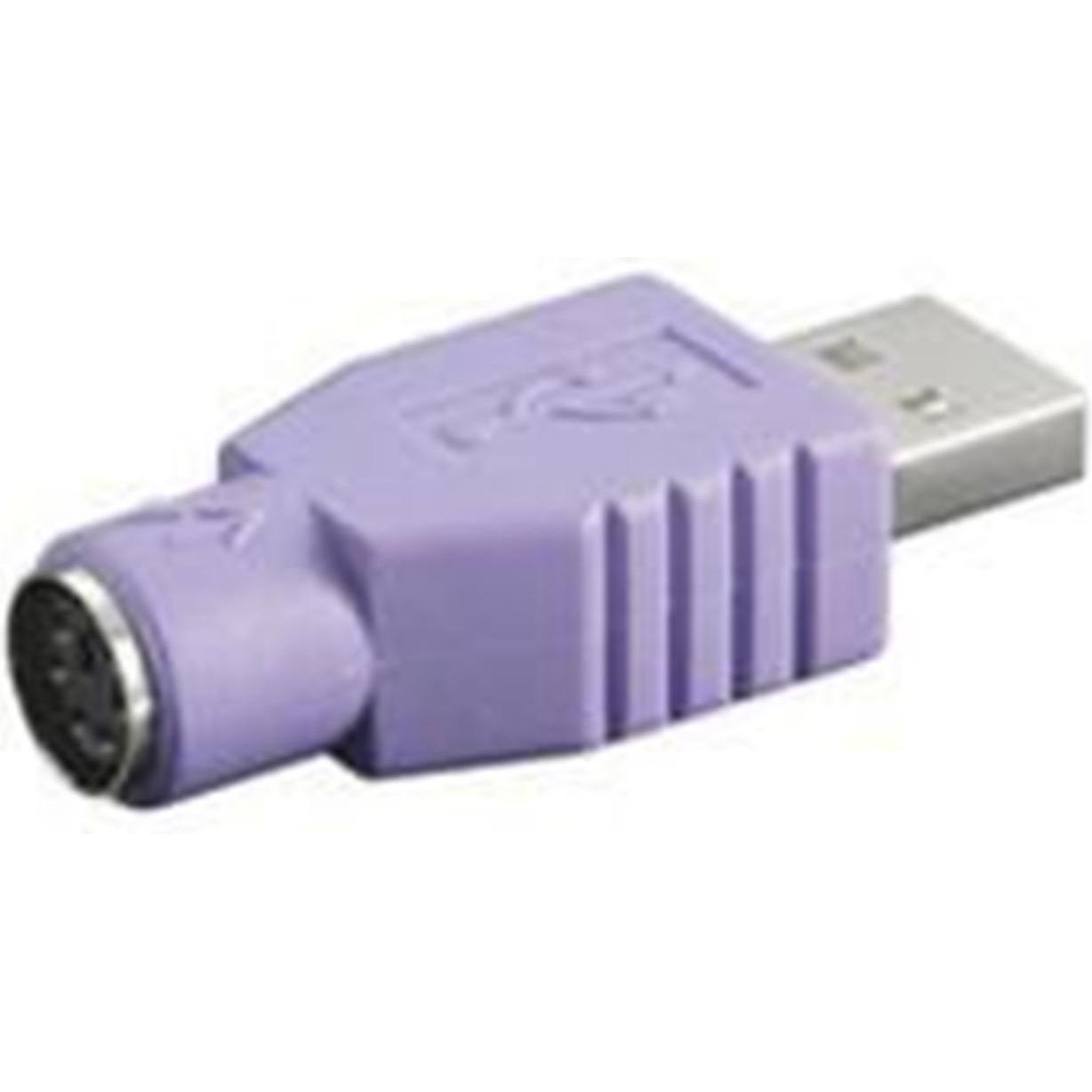 Goobay USB Typ-A zu (USB-A, PS/2, 4.20 cm), Data + Video Adapter, Violett