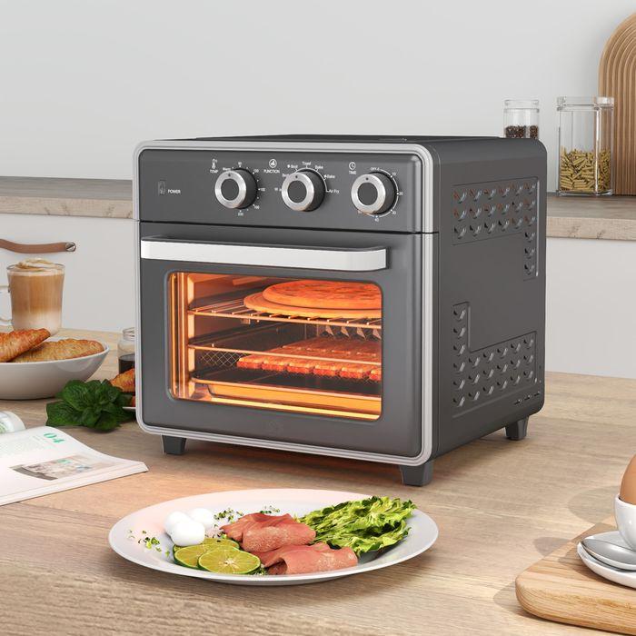 Immagine prodotto Swisshandel24 Minibackofen mit Umluft 20L Mini Ofen mit Backblech, Grillrost und Krümelblech, 90-230°C