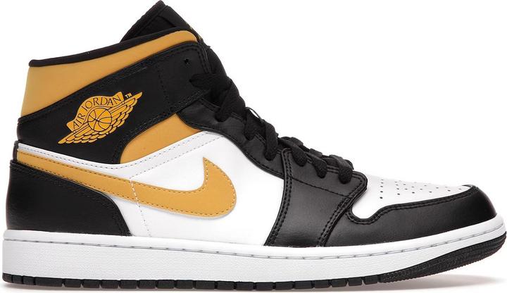 Actual product image Jordan 1 Mid White Pollen Black (44)