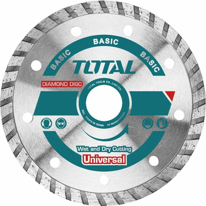Productafbeelding Total Diamantdoorslijpschijf, turbo, droog en nat slijpen, 125 mm