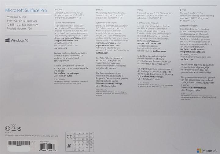 Produktbild Microsoft Surface Pro (12.30", Intel Core i5-7300U, 8 GB, 128 GB, CH)