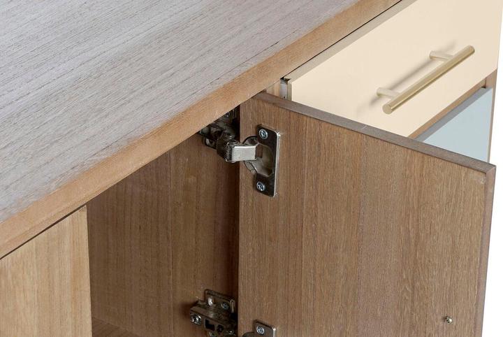 Image du produit DKD Home Decor TV furniture Grey Cream Metal Paolownia wood (90 x 34 x 66.5 cm)