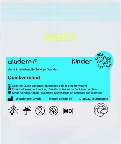 Actual product image Söhngen aluderm children's quick bandage large, single, sterile packed (1 x)