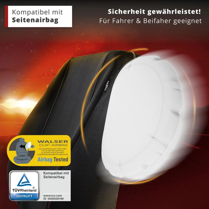 Actual product image Walser Car seat cover Modulo front seat cover Universal protective cover for highback car seat