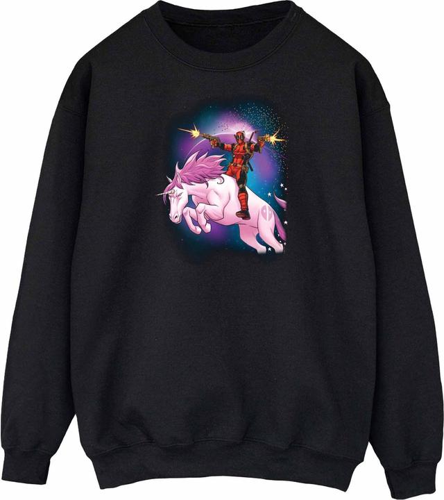 Immagine prodotto Deadpool Space Unicorn Boyfriend Fit Felpa Donna (XXL)