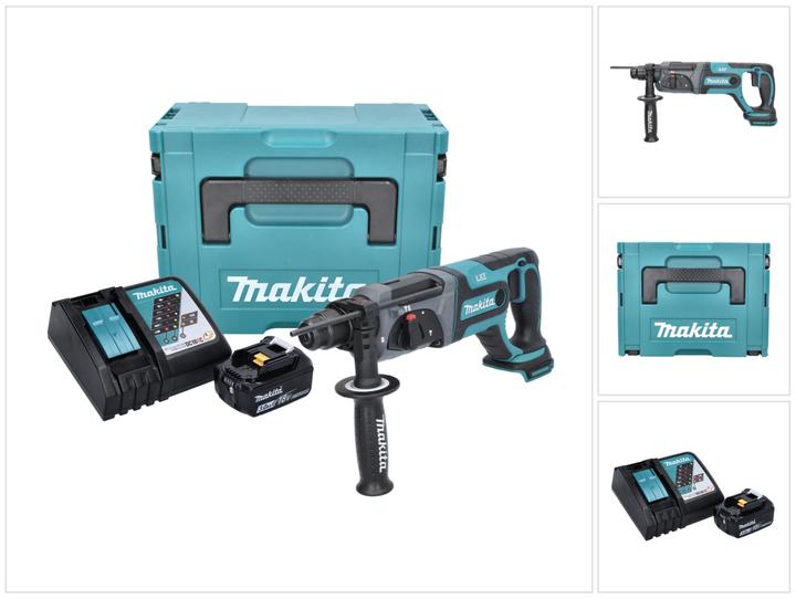 Produktbild Makita DHR 241 RF1J Akku Bohrhammer 18 V 2,0 J SDS plus + 1x Akku 3,0 Ah + Ladegerät + Makpac (Akkubetrieb)