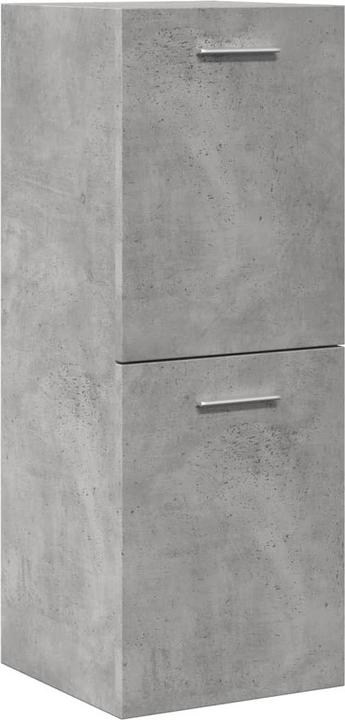Produktbild vidaXL Bad Hängeschrank Badschrank Wandschrank Badezimmerschrank Betongrau (30 x 30 x 80 cm)