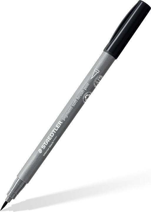Produktbild Staedtler Pigment soft brush pen coolgrey dark (1x)