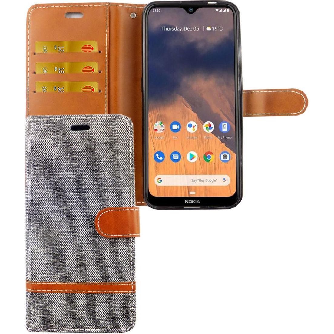 König Design Hülle Handy Schutz für Nokia 2.3 Case Cover Tasche Wallet Etui Handyhülle Bumper (Nokia 2.3), Smartphone Hü...