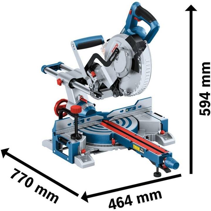 Image du produit Bosch Professional Scie pendulaire à onglet à accu BOSCH Click+Go GCM 18V-216 D BITURBO