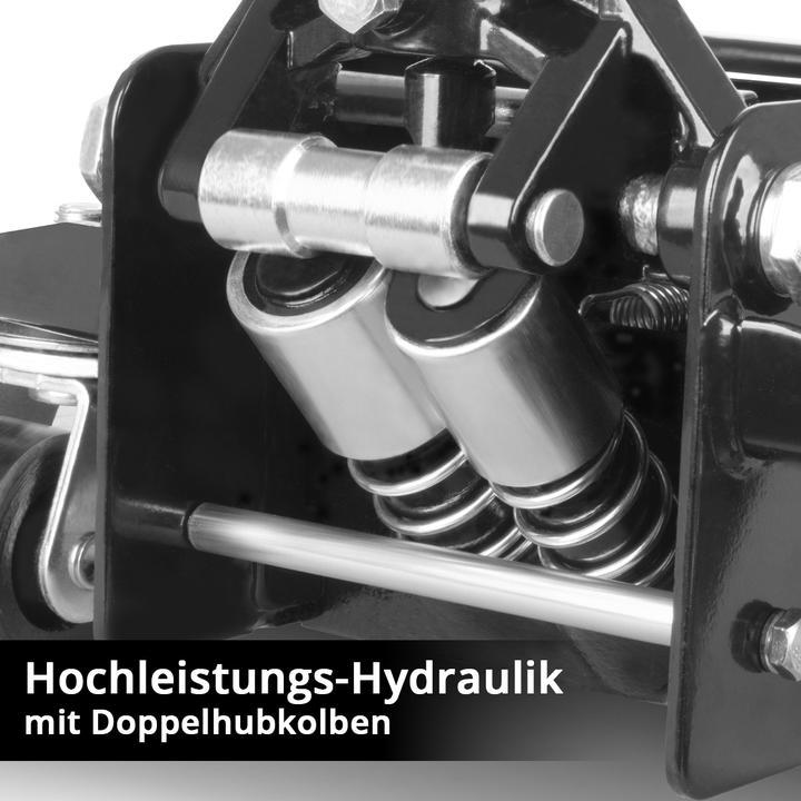 Produktbild Stahlwerk Hydraulischer Rangierwagenheber mit Druckprüfer Reifenprofilmesser Kniekissen Handschuhe