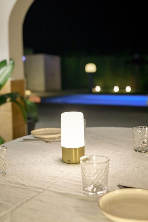Actual product image Newgarden MAIA LED garden light rechargeable brass IP44 (IP44)