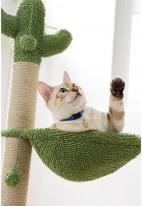 Actual product image Lola Toys cactus cat tree with toy and polyester hammock/ (Cat scratching toy)