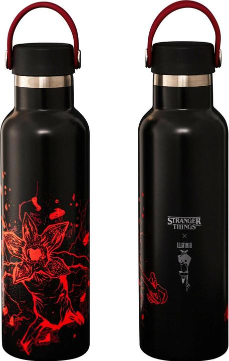 Actual product image Bialetti Trinkflasche Stranger Things, 600 ml, Schwarz / Rot (0.60 l)
