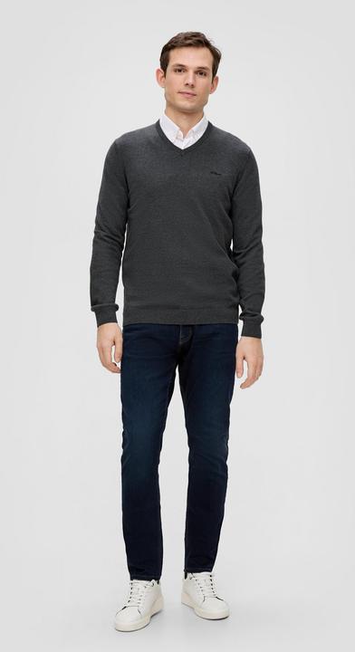 Immagine prodotto S.Oliver Strickpullover Strickpullover mit Logo-Stickerei (XL)