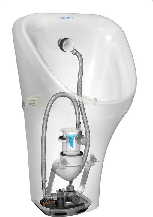 Produktbild Duravit Elektro-Urinal DURASTYLE 300x340mm Bat Zul v hint o Fliege we WG