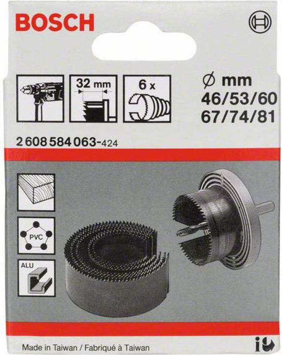 Actual product image Bosch Professional Zubehör Saw ring set, 6 pieces (32 mm)