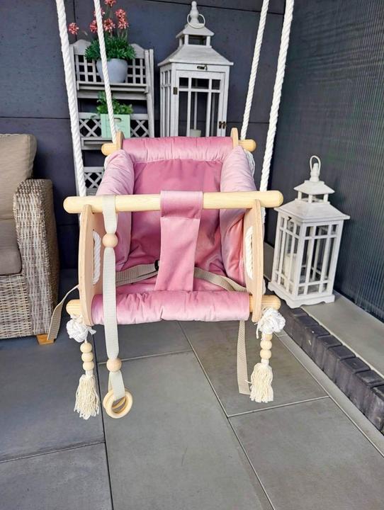 Produktbild Holzecke Babyschaukel Pink 3